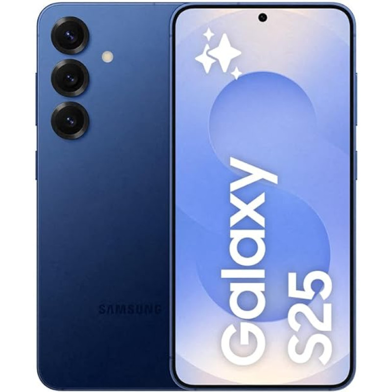Samsung Galaxy S25 AI nutitelefon Galaxy AI-ga, ilma lepinguta, mobiiltelefon Androidiga, 12 GB RAM, 128 GB mälu, 50 MP kaamera, merevägi, 3-aastane tootjagarantii [eksklusiivne Amazonis]