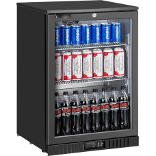 METRO Professional GBC3001 Drinks Fridge Metal / Glass 60 x 53 x 89 cm 127 L with Lock Black
