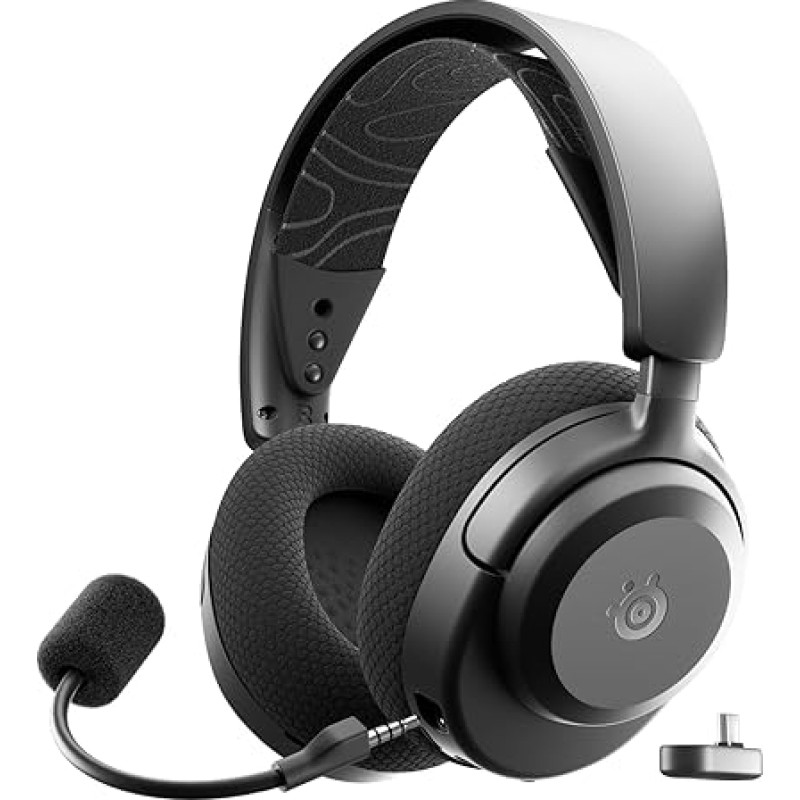 SteelSeries Arctis Nova 3P juhtmevaba mängukomplekt - rakendusjuhtimine - 40 tundi akut - neodüüm magnetjuhtimispult - 2.4GHz/Bluetooth - eemaldatav mikrofon - PS5, PS4, PC, Switch, mobiilseadmed - must
