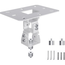 XINLEI PR14MINIW projektori laekapealne kinnitus, mini projektori lae seinakinnitus, reguleeritav mini projektorile koos 2 tasuta adapteriga, valge