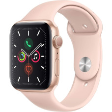 Apple Watch Series 5 44 mm (GPS) - alumiiniumist korpus, kuldne liivapunane spordirihm (uuenenud)