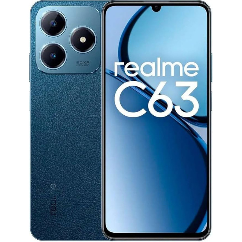 realme C63 6,74-tolline 8 GB RAM 256 GB nutitelefon - sinine