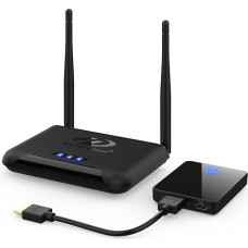 Traadita HDMI saatja ja vastuvõtja, Binken 200FT / 60M traadita HDMI laienduskomplekt, 1080P HD HDMI ilma kaabliteta, meedia video / heli striimimine sülearvutist, kaamerast, PS5, arvutist monitorile, projektorile, HDTV-le