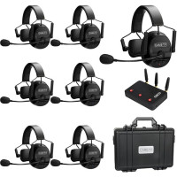 Came-TV 7-pack Kuminik8 1.9GHz traadita intercom peakomplekt, Full Duplex intercom kommunikatsioonisüsteem, 450 m pikkune kaugus müravähendusega ja null viivitus kiriku filmitootmise droonile