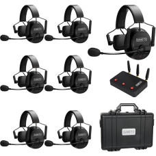 Came-TV 7-pack Kuminik8 1.9GHz traadita intercom peakomplekt, Full Duplex intercom kommunikatsioonisüsteem, 450 m pikkune kaugus müravähendusega ja null viivitus kiriku filmitootmise droonile