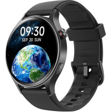 Smartwatch meeste ümmargune telefonifunktsiooniga 1,32-tolline AMOLED-ekraan, spordikell 110+ spordirežiimiga ja 3ATM, kellad naiste meeste jaoks iOS / Android sammuloendur koos südame löögisageduse monitoriga / SpO2 / unefunktsiooniga