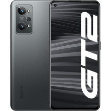 realme GT 2 5G nutitelefon ilma lepinguta, 120Hz AMOLED, Snapdragon 888 5G, tugev 5000 mAh aku, 65 W SuperDart laadimine, X-Axis lineaarne mootor, Dual SIM, 12 + 256 GB, terasest must