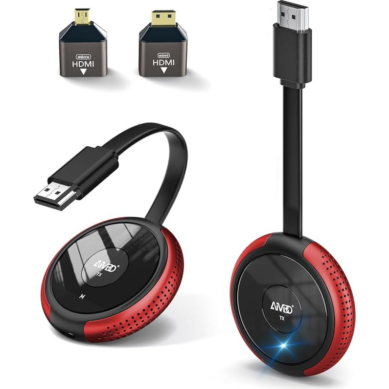 HDMI traadita, traadita HDMI saatja ja vastuvõtja 4K 165FT/50M HDMI raadioside, HD raadio 5G HDMI traadita ülekanne sülearvuti, kaamera, Netfix, PS5, telefoni monitorile, projektorile, HDTV-le