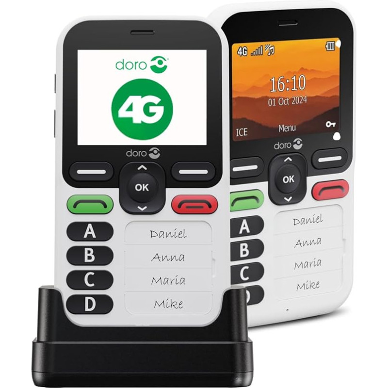 Doro Leva X10 valge/must