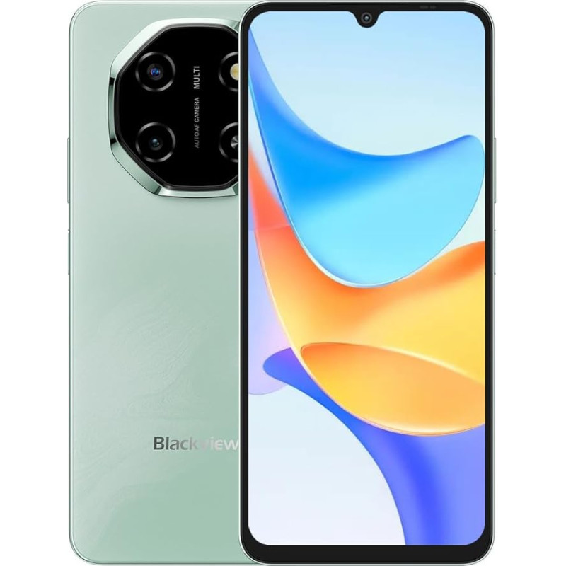 Blackview Shark 6 5G AI nutitelefon ilma lepinguta, 12GB + 128GB, 6,88-tolline HD + 120Hz ekraan, 3 integreeritud AI assistenti, 16MP + 8MP kaamera, 5000mAh aku, Dual 5G Dual SIM, Android 15, GPS NFC
