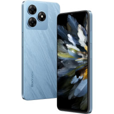 Blackview Wave 8 4G Android 14 nutitelefon ilma lepinguta, 12GB + 128GB (2TB väline SD), 6,56-tolline HD+ ekraan (Eye Comfort Mode), 13MP + 8MP, Dual SIM mobiiltelefon, Smart-K Box kõlar, GPS sinine