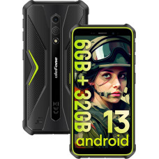 Ulefone Armor X12 Outdoor nutitelefon, 6GB + 32GB/256GB SD mobiiltelefon ilma lepinguta, Android 13 4860mAh vastupidav mobiiltelefon, 13MP + 8MP Octa Core, 5,45-tolline HD+ IP69K veekindel, 4G Dual SIM / nägu