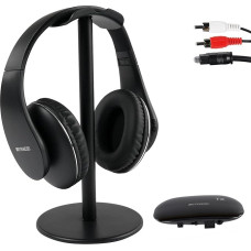 Retekess TA005P juhtmevabad TV kõrvaklapid RF Over Ear, täiustatud teise põlvkonna versioon, mugav kanda, ei ole heli viivitus, 30 m tööpiirkond eakatele