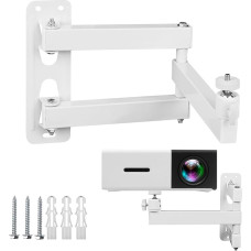 Projektori statiiv, projektori seinakinnitus metallist, mitme nurga reguleeritav projektori kinnitus, sobib projektoritele ja valveseadmetele, 1/4-tollise kruvi liidesega ja liigendiga