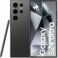 Samsung Galaxy S24 Ultra AI nutitelefon, Android mobiiltelefon ilma lepinguta, 12GB RAM/512GB mälu, 200MP kaamera, S Pen, pikk aku, Titanium Black