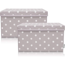 Lifeney komplekt 2 laste hoiukasti 37 x 25 x 21 cm hoiukorv lastetoas ja elutuppa