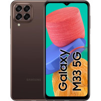 Samsung Galaxy M33 5G, Android nutitelefon, 6,6-tolline Infinity-O TFT ekraan, 5000 mAh aku, 6 GB RAM, 128 GB mälu, Dual SIM, pruun