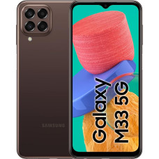 Samsung Galaxy M33 5G, Android nutitelefon, 6,6-tolline Infinity-O TFT ekraan, 5000 mAh aku, 6 GB RAM, 128 GB mälu, Dual SIM, pruun