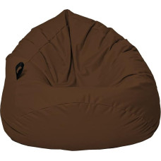 Millindabag Kastanipuu Teardrop-kujuline Beanbag lastele, teismelistele ja täiskasvanutele, Beanbag padi, sise- ja välitingimustes mängimine, sobib mängimiseks, eeltäidetud istmepadi, põrandapadi (pruun, XL).