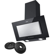 CIARRA CBCB6736D-VC Tõhusus A Peata kallutatav 60 cm 350 m³/h 3 tasandiga pliidikupu Seina väljatõmbekapuut hõbedane