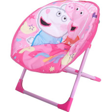 Relsy Peppa Pig laste klapptool, lasteaiamööbel, Peppa Pig Moon Chair, roosa ja lilla, 50 cm, kokkupandav matkatooli lastele