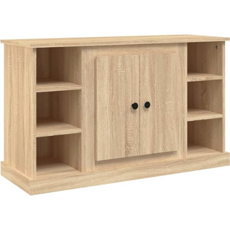 vidaXL Sideboard, sahtlitekk, kus on palju hoiuruumi, Highboard elutoa kapp koos ustega, kapi külgkapp, külgkapp, Sonoma tammepuidust materjalist