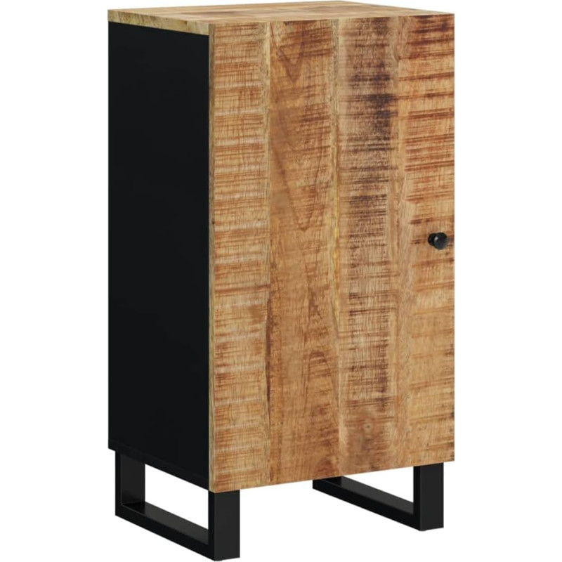vidaXL Sideboard, Highboard uksega, kapp, raudjalgadega külgkapp, elutoa kapp, tööstuslik, massiivne mangopuit