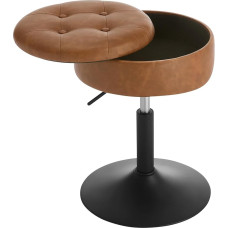 WOLTU Jalutuskoht hoiuruumiga, reguleeritava kõrgusega, valmistatud mugavast kunstnahast, tugevast metallraamist, garderoobi, magamistuppa, esikusse, elutuppa, pruuniks