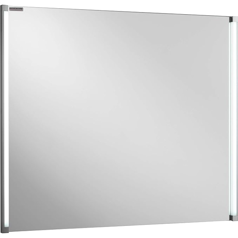 FACKELMANN LED Line seinapeegel LED-valgustusega, mõõtmed (B x K x S): ca 81 x 67 x 4 cm, kvaliteetne vannitoa peegel, kaasaegne vannitoa peegel, laius 80 cm.