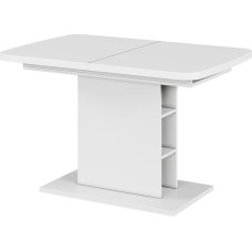 Vicco Fenaro söögilaud valge 120 x 80 cm, lahtiste sektsioonidega