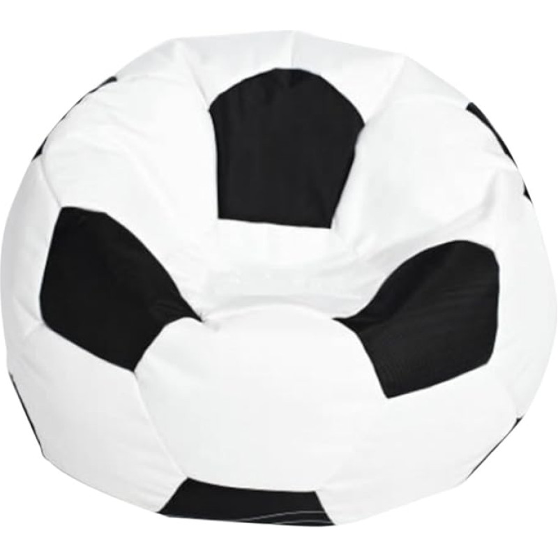 Fenteer jalgpall trükitud diivanil Bean Bag Cover Bean Bag Chair Cover puhkeruumi valge