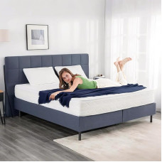 EGO HOME madrats 140 x 200 cm kõvadus H3 23 cm - Ergonoomiline 7-tsooniline kõrgekvaliteediline külmavahumadrats koos pestava kattega, hingav vahumadrats rullmadrats, Öko-Tex sertifitseeritud