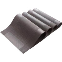 MUELODSIC 4 Stck Teiliges rutschfeste Tischunterlagen aus Hochwertigem PVC Hitzeisolierend und Wasserfest Schützt Esstisch vor Kratzern und Flecken Anti rutschend für Sicheres Platzieren