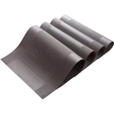 MUELODSIC 4 Stck Teiliges rutschfeste Tischunterlagen aus Hochwertigem PVC Hitzeisolierend und Wasserfest Schützt Esstisch vor Kratzern und Flecken Anti rutschend für Sicheres Platzieren