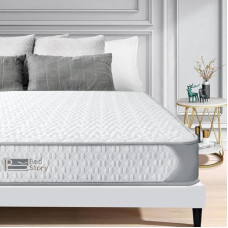 BedStory Silver Kahekorruseline vahtpolster ja spiraalvedrustus Medium Firm 135 x 190 x 14 cm