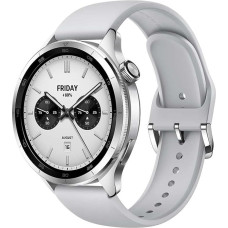 Xiaomi Watch S4, AMOLED ekraan, 3,6 cm (1,43 tolli), autonoomia kuni 15 päeva, täiustatud spordirežiimid, hõbe