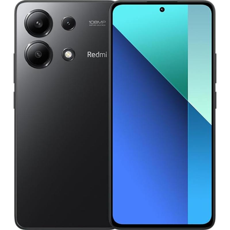 Xiaomi Redmi Note 13 5G 8GB ja 256GB nutitelefoni globaalne versioon 6,67-tolline AMOLED-ekraan 120Hz kolmekordne kaamera 108MP Snapdragon 685 5000mAh aku 33W kiirlaadimine Must