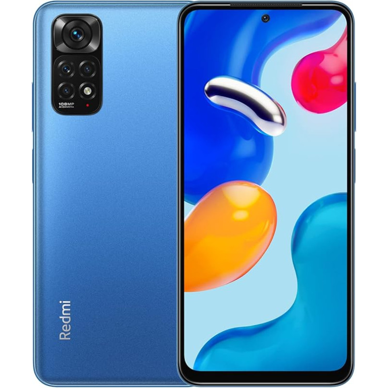 Xiaomi Redmi Note 11S nutitelefon 16,33 cm FHD+ DotDisplay, 90Hz FHD+ Amoled DotDisplay, 33W Pro kiirlaadimine Dual SIM 6G + 64GB Twilight Blue [globaalne versioon].