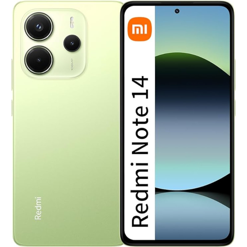 Xiaomi Redmi Note 14 8GB + 256GB Global Edition nutitelefon 6,67-tolline AMOLED-ekraan 120Hz 108MP 5500mAh 45W kiirlaadimise suurus (koos laadijaga)