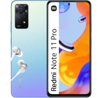 Xiaomi Redmi Note 11 Pro, nutitelefon + kõrvaklapid, 6 + 128 GB mobiiltelefon ilma lepinguta, 6,67-tolline 120 Hz FHD + AMOLED ekraan, 67 W turbolaadimine, 108 MP kaamera, tähesinine (Saksa versioon, Amazon
