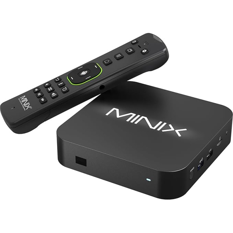 MINIX U8K-Ultra 8K Android Media Player koos AI Picture Quality Enhancer & AI Resolution Upscaling 8GB RAM 128GB eMMC, Powered by AOSP 11, Non-Android TV System Dolby Vision ja Dolby Atmos Certified