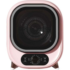 Small Tumble Dryer - Portable Condensation Dryer - 5 kg Ventilated Mini Spin Dryer for Mounting on the Worktop or on the (Pink)