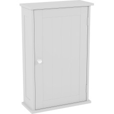 Bath Vida Priano 1-Door Wall-Mounted Bathroom Cabinet Storage Shelf, White