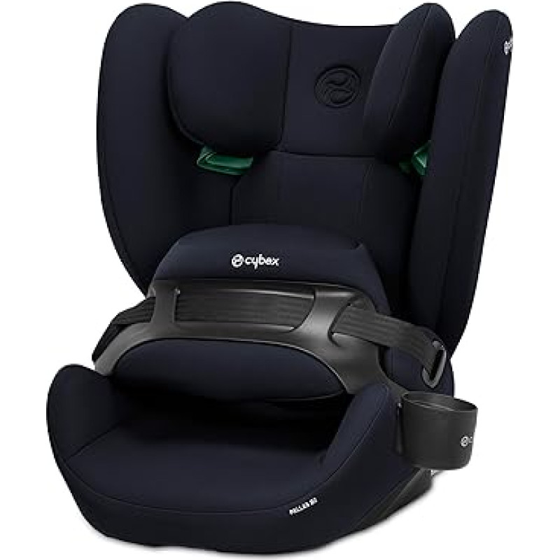 CYBEX Silver Pallas B2 i-Size, ISOFIX, Group 1/2/3 (9-50 kg), from approx. 15 months to 12 years, incl. cup holder, Blue Moon