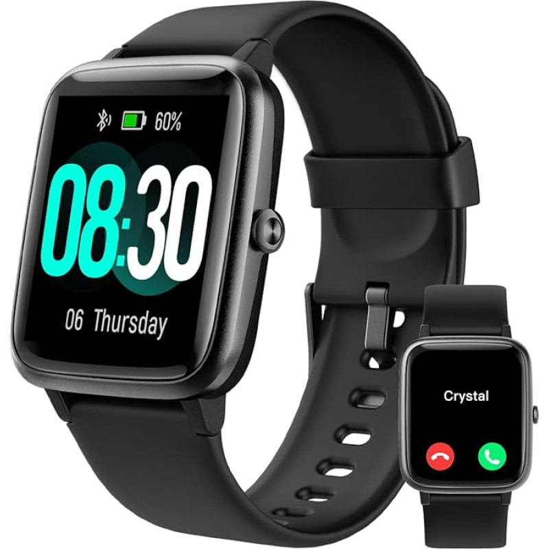 GRV Smartwatch, Unisex fitness-kell koos südame löögisageduse mõõtja, sammuloenduri, unenägude monitori, 9 treeningrežiimiga