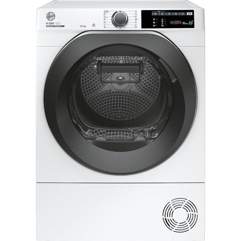 Hoover H-DRY 500 NDEH10A2TCBEXS-S Wärmepumpentrockner, Energieeffizienzklasse A++, Füllmenge 10 kg, Smarte Bedienung mit WiFi, AquaVision-Kondenswasserbehälter