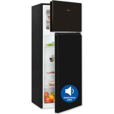 Exquisit KGC5270-45-010E Fridge-Freezer, 143 cm Height, Fridge Freezer, 206 Litres, 4-Star Freezer, Door Hinge, Changeable, Temperature Control, Black