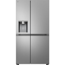 LG GSLE81PYBC Side by Side Fridge, Class C, 628 L, Multi-Door Fridge with Freezer, Ice, Crushed Ice Water Dispenser with UV Nano, Total NoFrost, Smart Inverter Compressor, Wi-Fi