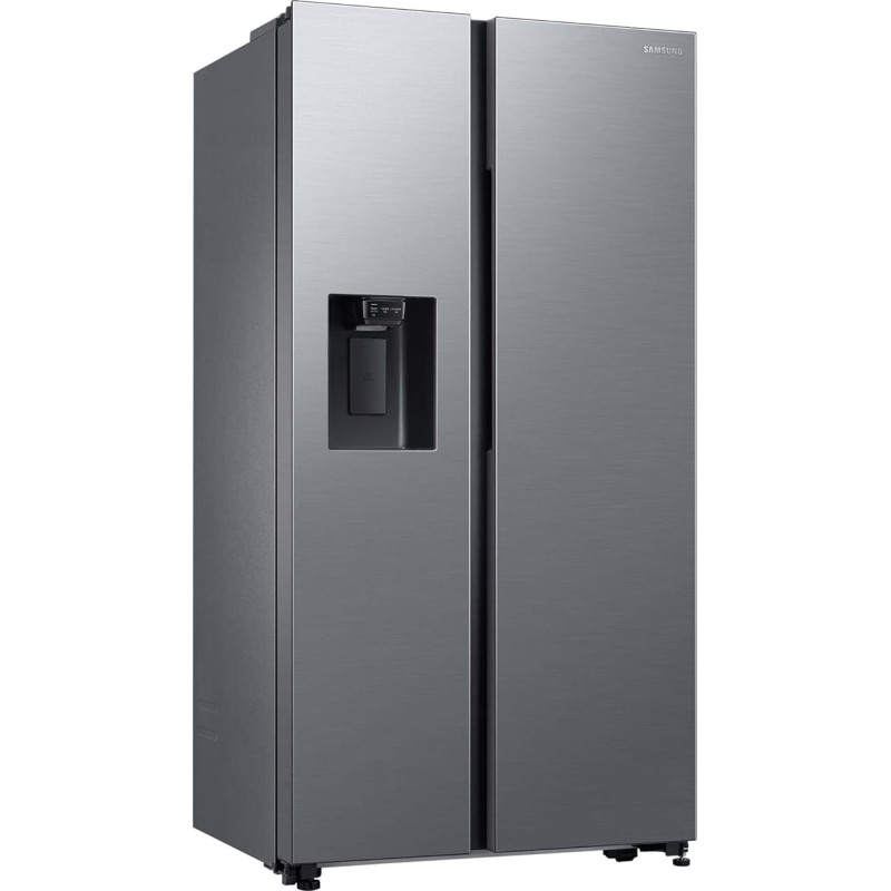 Samsung RS64DG53R3S9EF Side-by-Side Fridge with Freezer, 178 cm, 628 L, SmartThings AI Energy Mode, Ice and Water Dispenser, Slim Ice Maker, Stainless Steel Look
