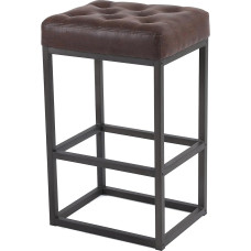 Nusetx Baaritooli, köögitoolid kunstnahast, baaritooli, ühekordne, köögid, restoranid ja kohvikud, baaritooli, mahutab 150 kg, 76 cm kõrge, ristkülikukujuline, pruun